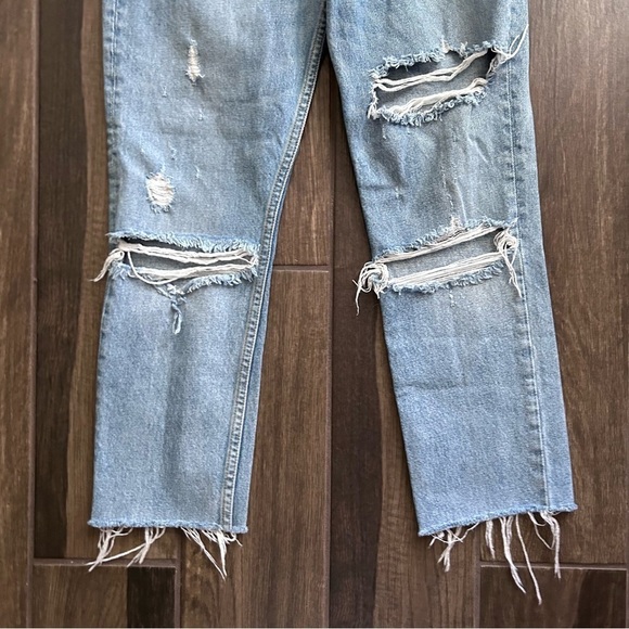 GRLFRND Karolina High Rise Skinny Distressed Jeans Butt Rip Little More Love 26 - Picture 6 of 10